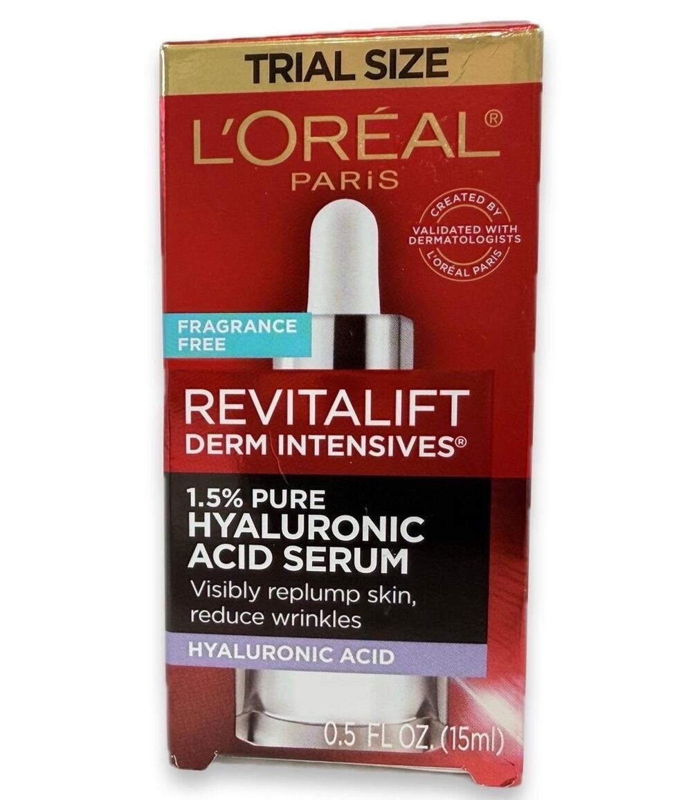 L'oreal Paris Revitalift Derm Intensives Serum .5oz Hyaluronic Acid Face Daily